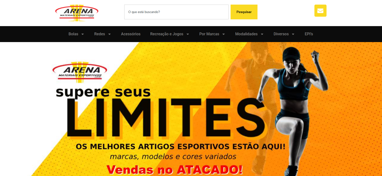 Arena Materiais Esportivos - E-commerce